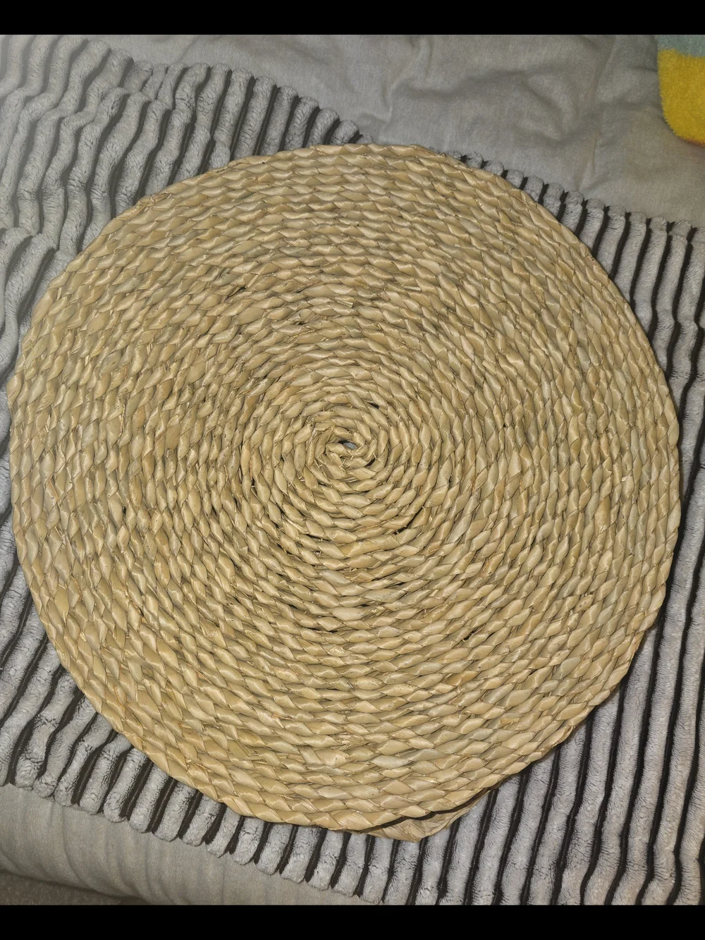 XL Seagrass Serving Tray with Handles - Neutral Rustic